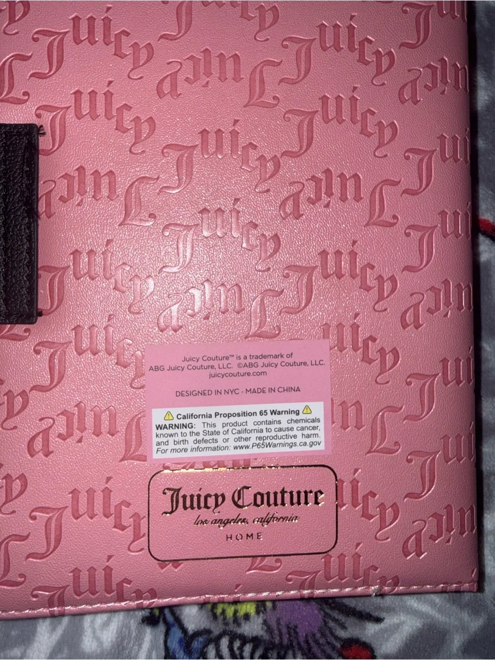 Juicy Couture Pink Journal with Black Diamond-Tip Pen